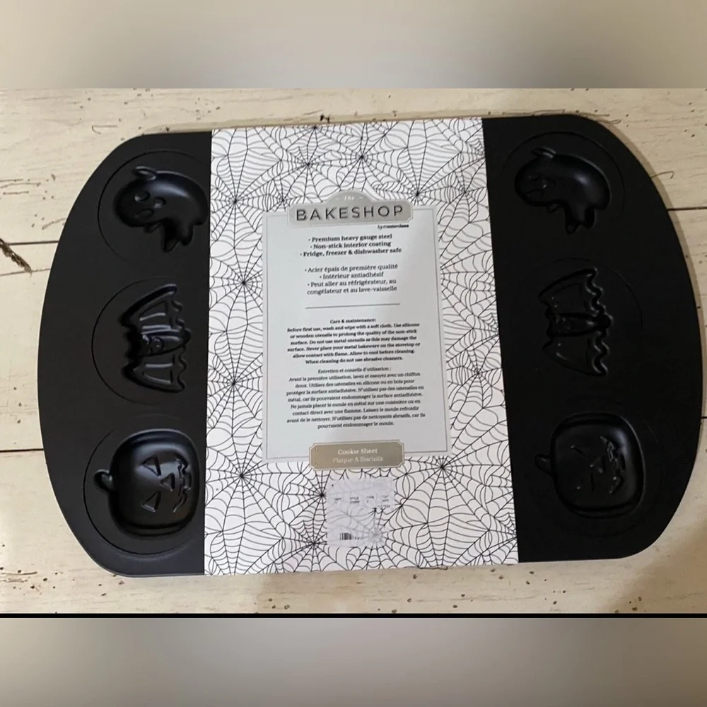 The Bakeshop Halloween Cookie Sheet - Ghosts, Bats, & Pumpkins Brand new!